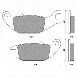 Τακάκια Daytona 82682 (FA343)(FD331) Τακάκια Daytona 82682 (FA343)(FD331)